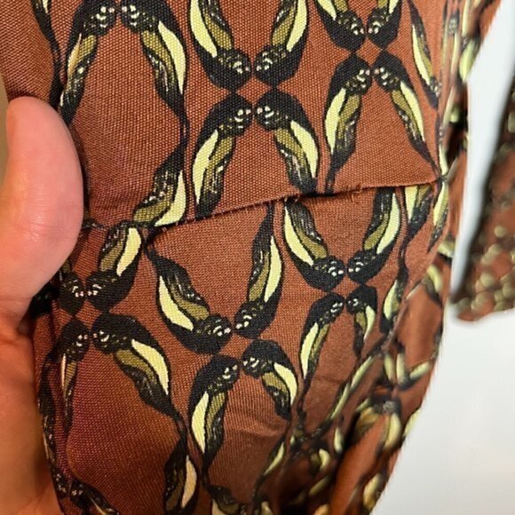 Issa London silk patterned V-Neck wrap dress - Picture 6 of 7